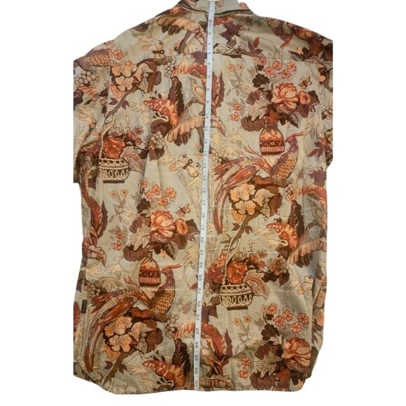 Paul Smith Jeans Men's XL Graphic Print Shirt, Slim Fit, Bird & Floral - Picture 5 of 6